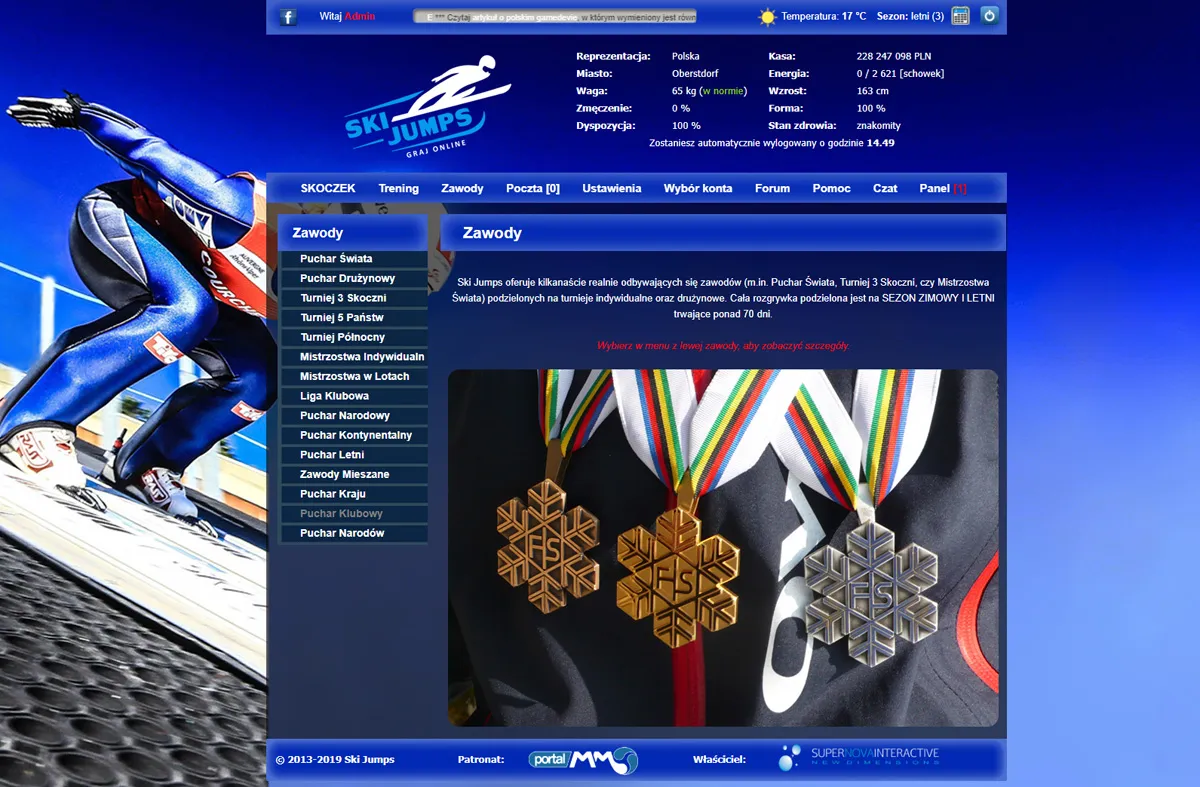 ski jumping gra skoki